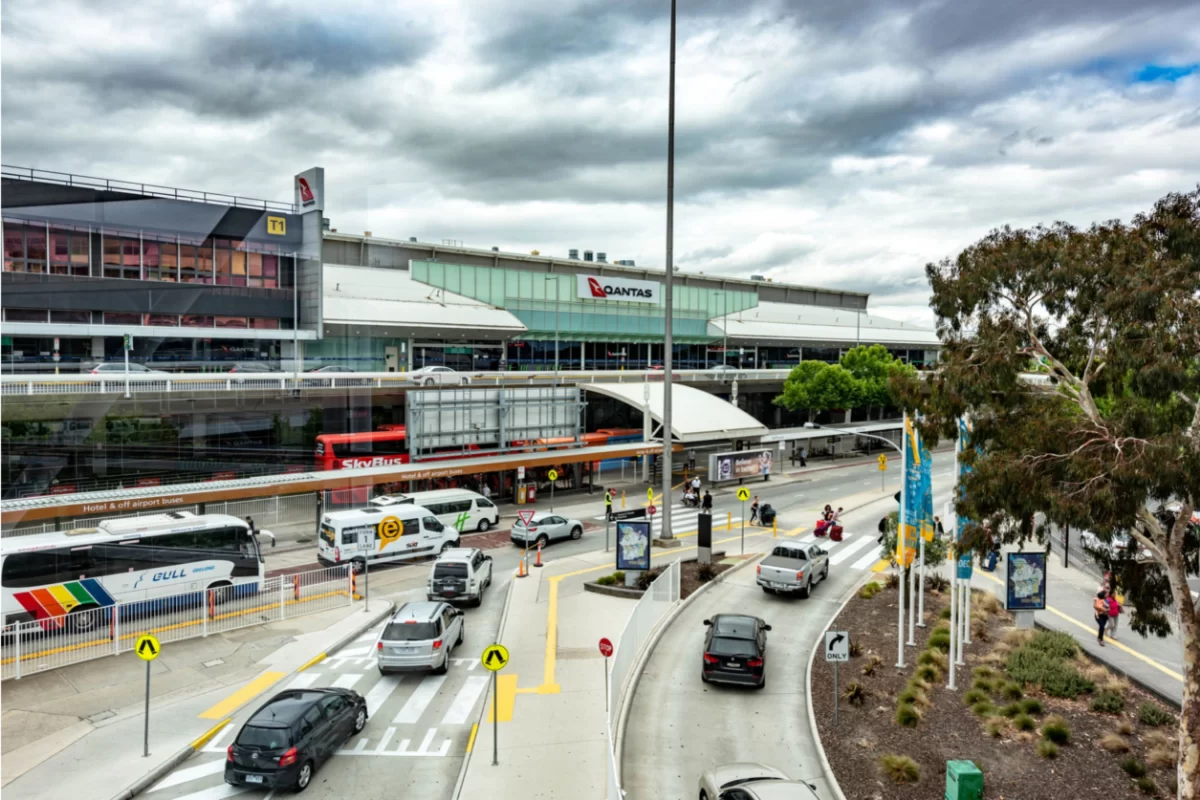 a group of cars in a terminal